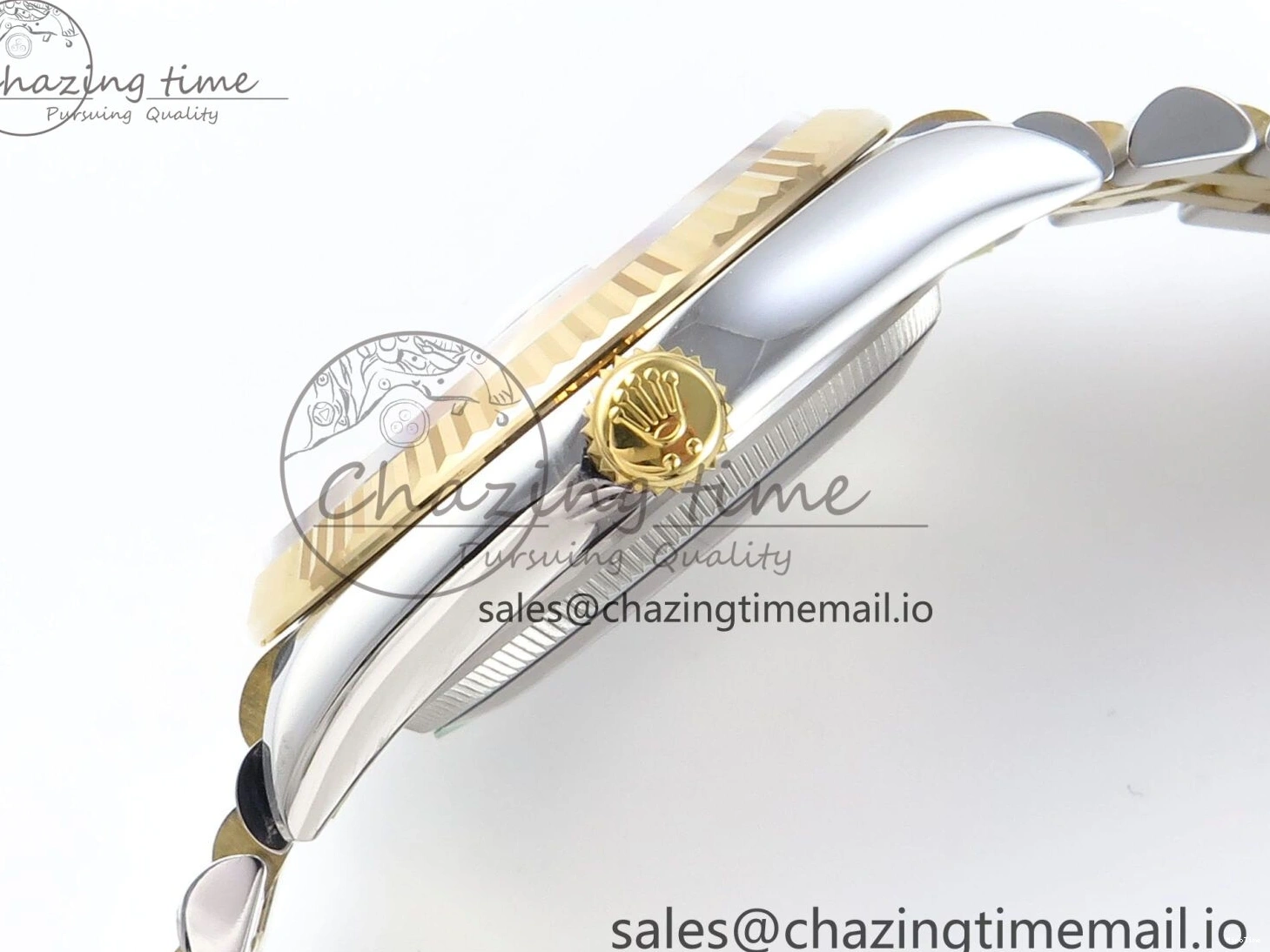 MiroTime 1225 DateJust 36 126233 EWEF Best Edition YG Leaf Dial on SS YG Jubilee Bracelet A Sporty 628